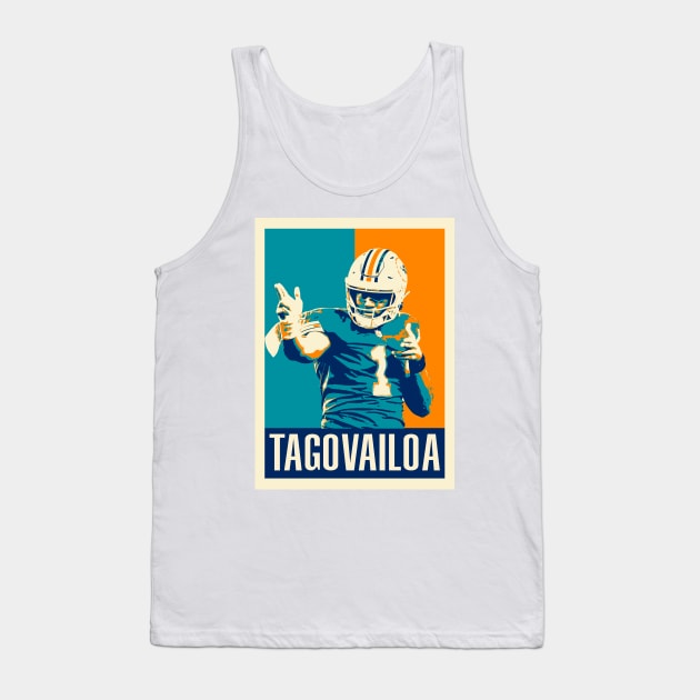 Tua Tagovailoa Pop Art Style Tank Top by mia_me